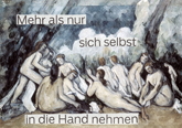 Mehr als nur sich selbst in die Hand nehmen