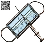Maske, Spritze, QR-Code